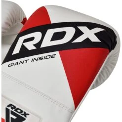 RDX SPORTS RDX F10 4FT / 5FT 3-IN-1 WHITE TRAINING PUNCH BAG WITH MITTS SET -Rdx Sports 17pc white red black training punching bag with mitts 5 5