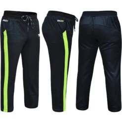 RDX SPORTS RDX 1BG Terry Fleece Jogger Sweatpants Black / Green -Rdx Sports 1bg training trousers small black green 3