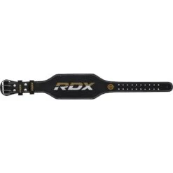 RDX SPORTS RDX 4 Inch Padded Leather Weightlifting Fitness Gym Belt -Rdx Sports 4 inch leather black gym belt 5