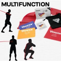 RDX SPORTS RDX B1 TPE Flat Resistance Training Bands Set -Rdx Sports b1 flat resistance band set 2