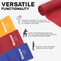 RDX SPORTS RDX B1 TPE Flat Resistance Training Bands Set -Rdx Sports b1 flat resistance band set 4