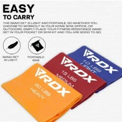 RDX SPORTS RDX B1 TPE Flat Resistance Training Bands Set -Rdx Sports b1 flat resistance band set 8