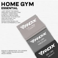 RDX SPORTS RDX B2 TPE Flat Resistance Training Bands Set -Rdx Sports b2 flat resistance band set 8