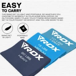 RDX SPORTS RDX B3 TPE Flat Resistance Training Bands Set -Rdx Sports b3 flat resistance band set 7