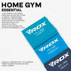 RDX SPORTS RDX B3 TPE Flat Resistance Training Bands Set -Rdx Sports b3 flat resistance band set 8