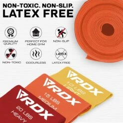 RDX SPORTS RDX B4 TPE Flat Resistance Training Bands Set -Rdx Sports b4 flat resistance band set 3