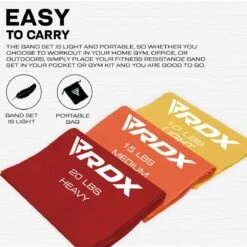 RDX SPORTS RDX B4 TPE Flat Resistance Training Bands Set -Rdx Sports b4 flat resistance band set 7