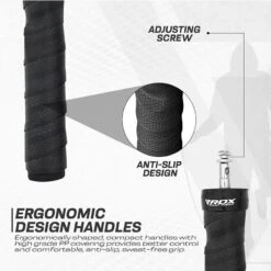 RDX SPORTS RDX B4 Adjustable 10.3ft Jump Rope With 2 Tangle-Free Steel Wires -Rdx Sports b4 adjustable 10.3ft skipping rope 6