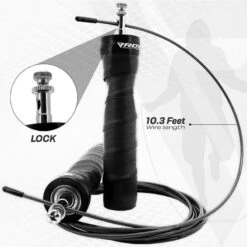 RDX SPORTS RDX B4 Adjustable 10.3ft Jump Rope With 2 Tangle-Free Steel Wires -Rdx Sports b4 adjustable 10.3ft skipping rope 7
