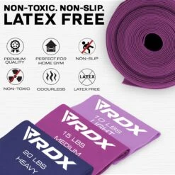 RDX SPORTS RDX B5 TPE Flat Resistance Training Bands Set 12 RDX SPORTS RDX B5 TPE Flat Resistance Training Bands Set -Rdx Sports b5 flat resistance band set 3