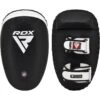 RDX SPORTS RDX T3 Curved Gel Padded Muay Thai Kick Pads -Rdx Sports black and white t3 muay tha kick pads 1