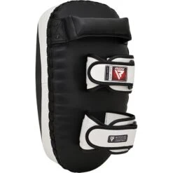 RDX SPORTS RDX T3 Curved Gel Padded Muay Thai Kick Pads -Rdx Sports black and white t3 muay tha kick pads 3