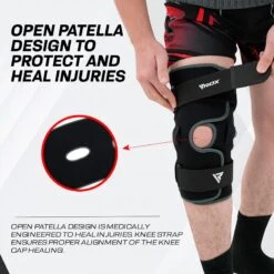 RDX SPORTS RDX NE FDA Approved Open Patella Brace For Knee Support With Angle Bracket -Rdx Sports black flexletic knee pad 7