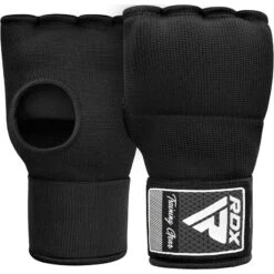 RDX SPORTS RDX IS Gel Padded Inner Gloves Hook & Loop Wrist Strap For Knuckle Protection OEKO-TEX® Standard 100 Certified -Rdx Sports black hoisery inner step 3