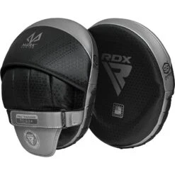 RDX SPORTS RDX L1 Mark Pro Boxing Training Focus Pads -Rdx Sports black silver training boxing focus pads 1