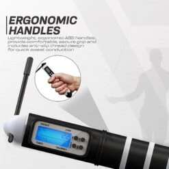 RDX SPORTS RDX Digital Calorie Burn & Workout Counter 10.3ft Adjustable Jump Rope -Rdx Sports black skipping rope with digital counter and calorie burn for fitness 6 1