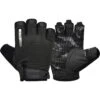 RDX SPORTS RDX T2 WEIGHTLIFTING GLOVES -Rdx Sports black t2 half taining gym gloves 1