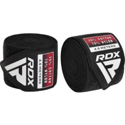 RDX SPORTS RDX WX Professional Boxing Hand Wraps -Rdx Sports black hand wraps 1