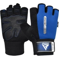 RDX SPORTS RDX W1 Gym Workout Gloves -Rdx Sports blue gym gloves 4