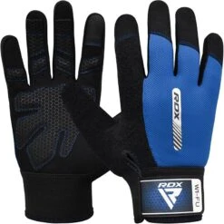 RDX SPORTS RDX W1 Full Finger Gym Gloves -Rdx Sports blue w1 full gym glove 1 6