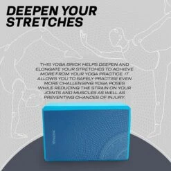 RDX SPORTS RDX D9 High Density EVA Foam Yoga Blocks Non-Slip Brick 13 RDX SPORTS RDX D9 High Density EVA Foam Yoga Blocks Non-Slip Brick -Rdx Sports blue yoga block design 4