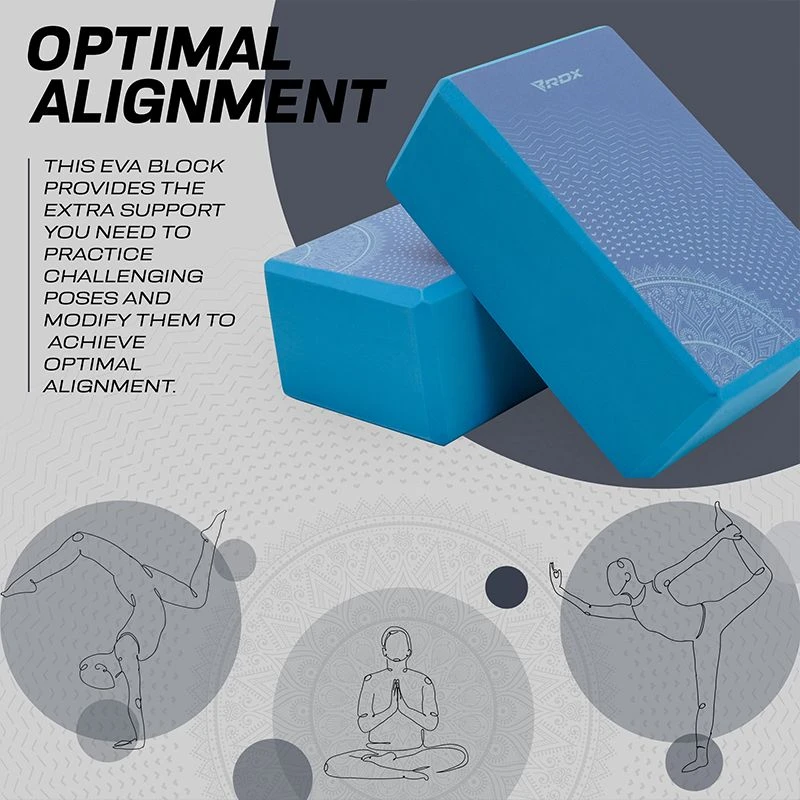 RDX SPORTS RDX D9 High Density EVA Foam Yoga Blocks Non-Slip Brick 7 RDX SPORTS RDX D9 High Density EVA Foam Yoga Blocks Non-Slip Brick - Image 5