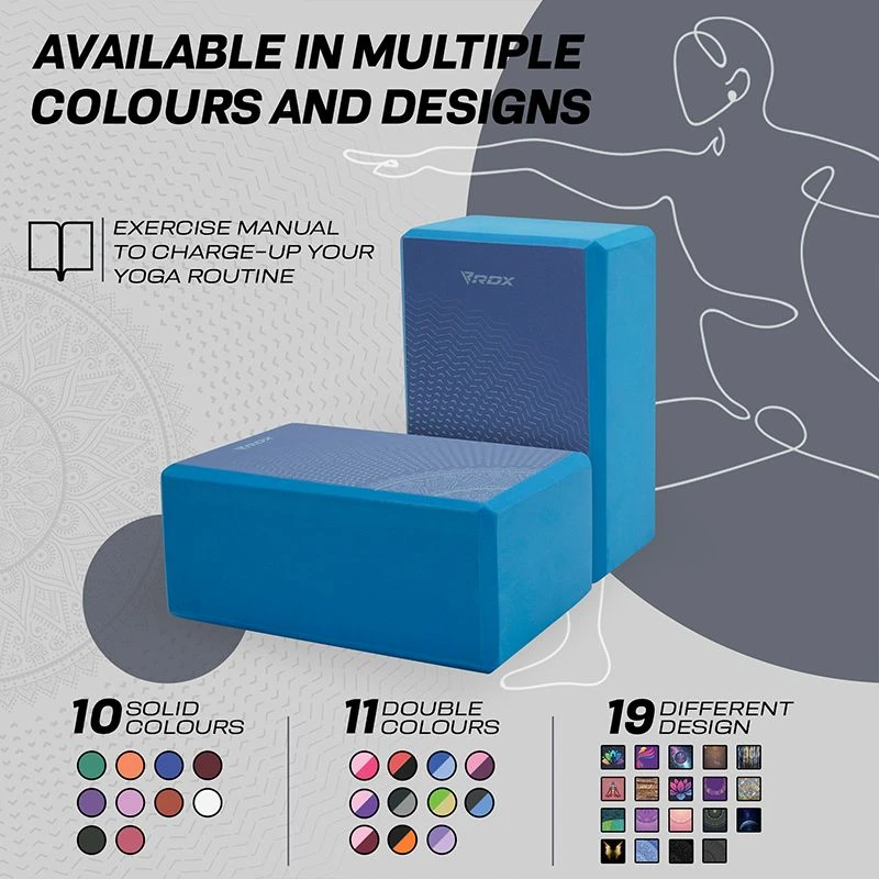 RDX SPORTS RDX D9 High Density EVA Foam Yoga Blocks Non-Slip Brick 8 RDX SPORTS RDX D9 High Density EVA Foam Yoga Blocks Non-Slip Brick - Image 6