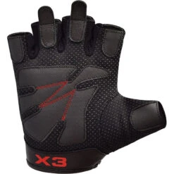 RDX SPORTS RDX S2 BLACK LEATHER WEIGHT LIFTING GLOVES -Rdx Sports bodybuilding weight lifting gloves 364