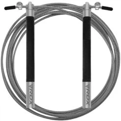 RDX SPORTS RDX C3 Adjustable 10.3ft Black Jump Rope With Non-Slip Handles -Rdx Sports c3 jump rope pvc coated 2