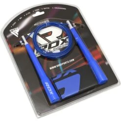 RDX SPORTS RDX C8 10 Ft. Adjustable PVC Coated Steel Cable Speed Jump Rope -Rdx Sports c8 skipping ropes blue 24