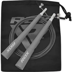 RDX SPORTS RDX C8 10 Ft. Adjustable PVC Coated Steel Cable Speed Jump Rope -Rdx Sports c8 skipping ropes grey 29