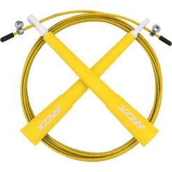 RDX SPORTS RDX C8 10 Ft. Adjustable PVC Coated Steel Cable Speed Jump Rope -Rdx Sports c8 skipping ropes yellow 10