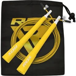 RDX SPORTS RDX C8 10 Ft. Adjustable PVC Coated Steel Cable Speed Jump Rope -Rdx Sports c8 skipping ropes yellow 13