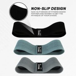 RDX SPORTS RDX CG Heavy-Duty Fabric Resistance Training Bands For Fitness -Rdx Sports cg grey fabric resistant training band for fitness and home workouts 1