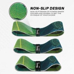 RDX SPORTS RDX CL Heavy-Duty Fabric Resistance Training Bands For Fitness 11 RDX SPORTS RDX CL Heavy-Duty Fabric Resistance Training Bands For Fitness -Rdx Sports cl green fabric resistant training band for fitness and home workouts 1