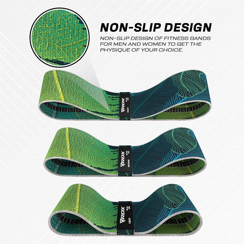 RDX SPORTS RDX CL Heavy-Duty Fabric Resistance Training Bands For Fitness 5 RDX SPORTS RDX CL Heavy-Duty Fabric Resistance Training Bands For Fitness - Image 3