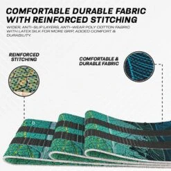 RDX SPORTS RDX CL Heavy-Duty Fabric Resistance Training Bands For Fitness 15 RDX SPORTS RDX CL Heavy-Duty Fabric Resistance Training Bands For Fitness -Rdx Sports cl green fabric resistant training band for fitness and home workouts 3