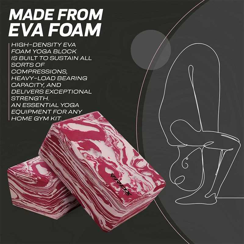 RDX SPORTS RDX CP EVA Foam High Density Non-Slips Yoga Block 4 RDX SPORTS RDX CP EVA Foam High Density Non-Slips Yoga Block - Image 2
