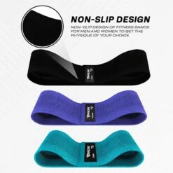 RDX SPORTS RDX CU Heavy-Duty Fabric Resistance Training Bands For Fitness -Rdx Sports cu blue fabric resistant training band for fitness and home workouts 3