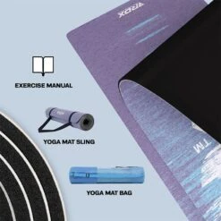 RDX SPORTS RDX D10 6mm PU Rubber Yoga Mat -Rdx Sports d10 pu yoga mats 7