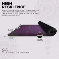 RDX SPORTS RDX D11 6mm PU Rubber Yoga Mat -Rdx Sports d11 pu yoga mats 5