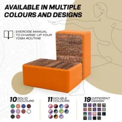 RDX SPORTS RDX D11 High Density EVA Foam Yoga Blocks Non-Slip Brick -Rdx Sports d11 yoga blocks 6