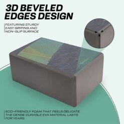 RDX SPORTS RDX D14 High Density EVA Foam Yoga Blocks Non-Slip Brick -Rdx Sports d14 yoga blocks design 8