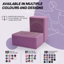 RDX SPORTS RDX D15 High Density EVA Foam Yoga Blocks Non-Slip Brick -Rdx Sports d15 yoga blocks 6