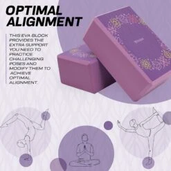 RDX SPORTS RDX D16 High Density EVA Foam Yoga Blocks Non-Slip Brick -Rdx Sports d16 yoga blocks 6