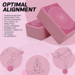 RDX SPORTS RDX D17 High Density EVA Foam Yoga Blocks Non-Slip Brick -Rdx Sports d17 yoga blocks 5