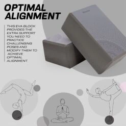 RDX SPORTS RDX D18 High Density EVA Foam Yoga Blocks Non-Slip Brick -Rdx Sports d18 yoga blocks 5