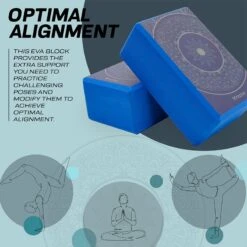 RDX SPORTS RDX D19 High Density EVA Foam Yoga Blocks Non-Slip Brick -Rdx Sports d19 yoga blocks 5 1