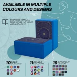 RDX SPORTS RDX D19 High Density EVA Foam Yoga Blocks Non-Slip Brick -Rdx Sports d19 yoga blocks 6 1