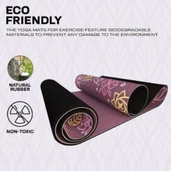 RDX SPORTS RDX D2 6mm PU Rubber Yoga Mat -Rdx Sports d2 pu yoga mats 3